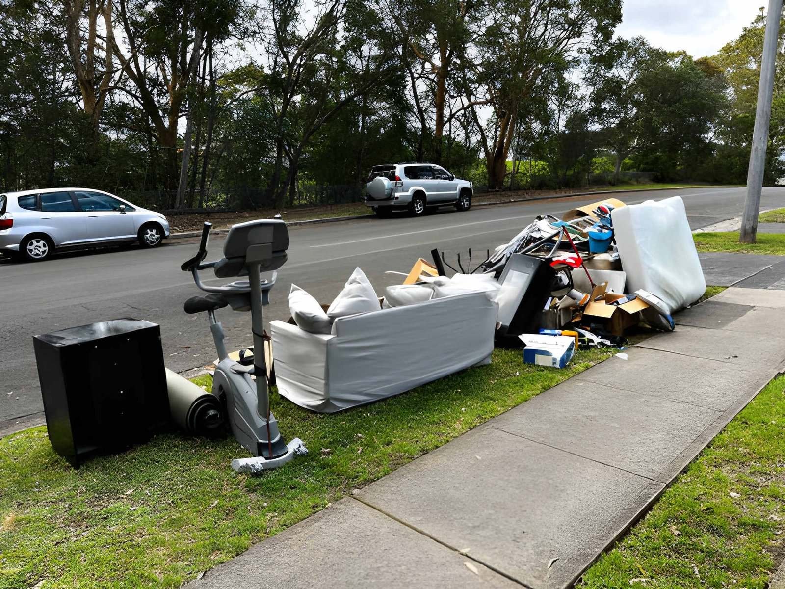 Junk removal pile